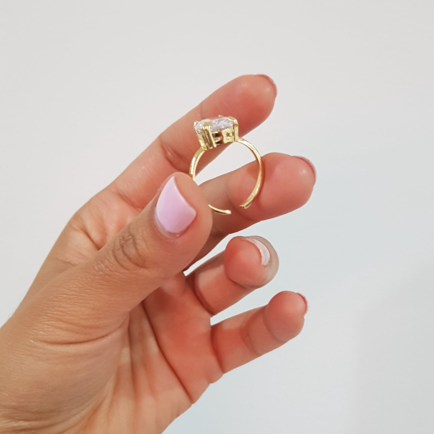 ANILLO REYNA BAÑO DE ORO