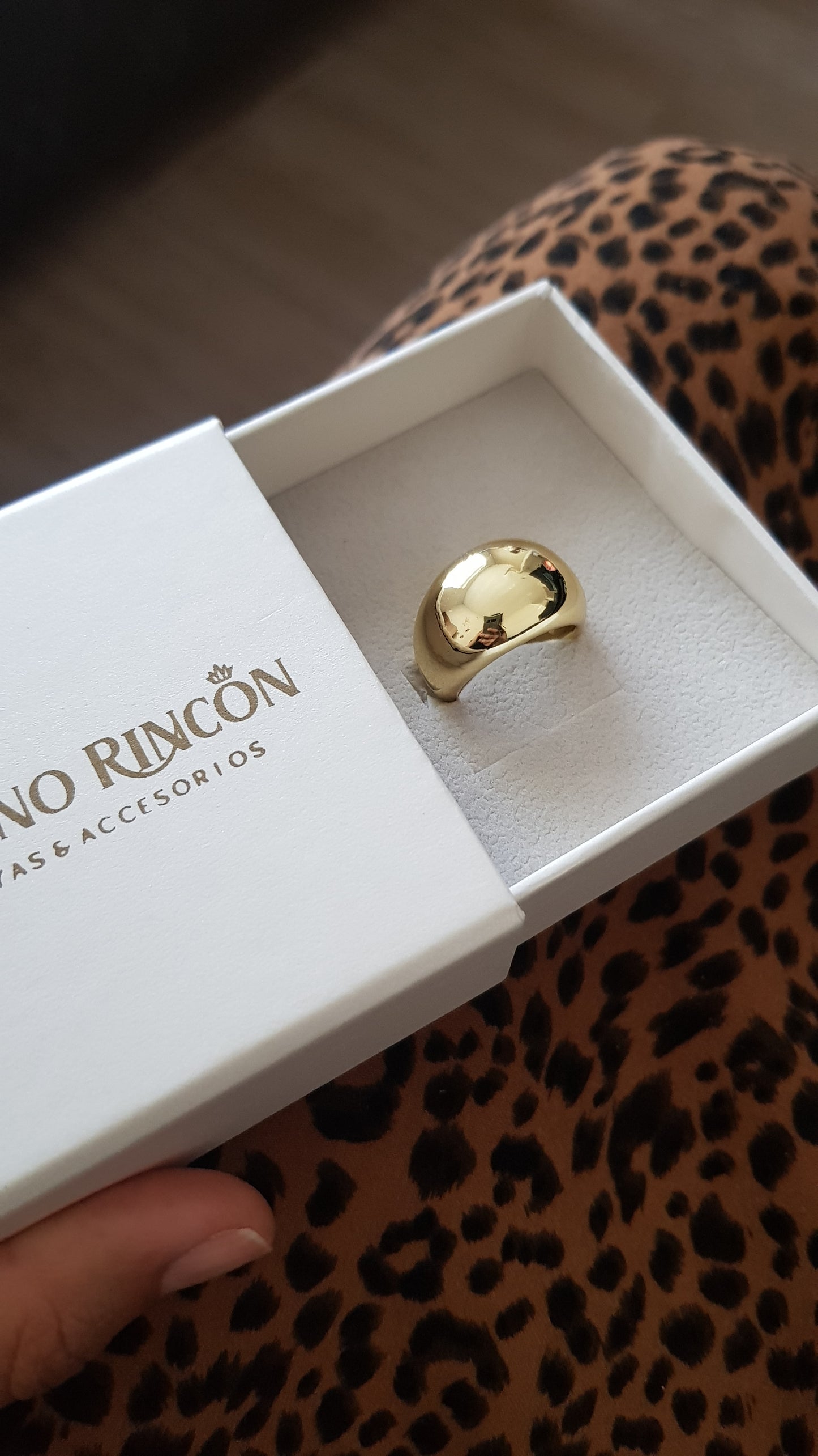 ANILLO ISA BAÑO DE ORO