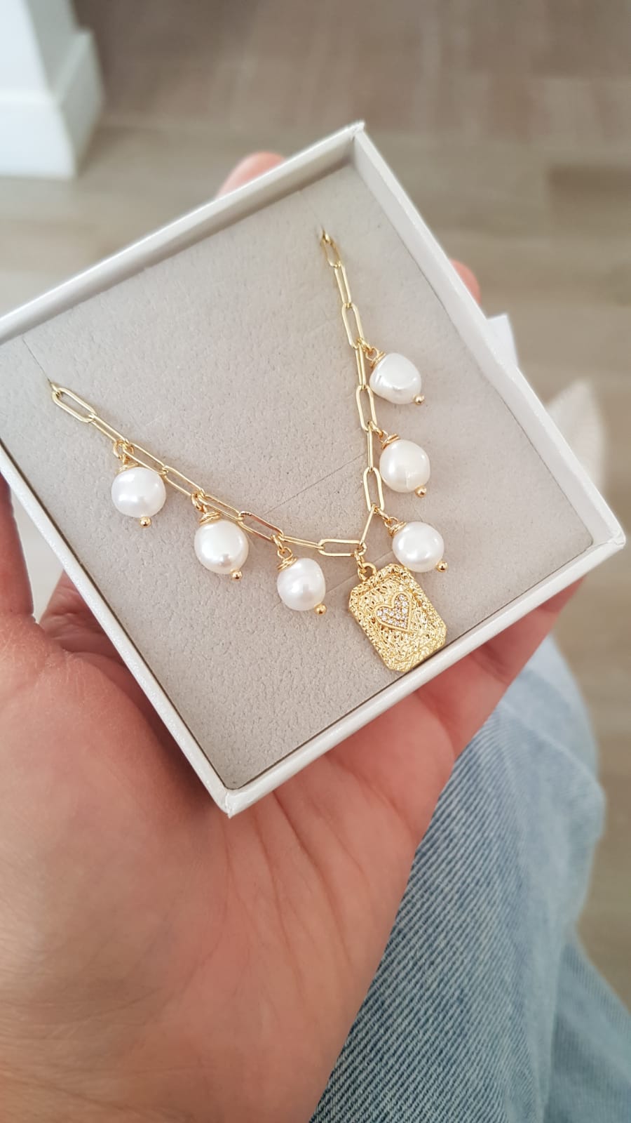 COLLAR LEONOR ENCHAPADO EN ORO