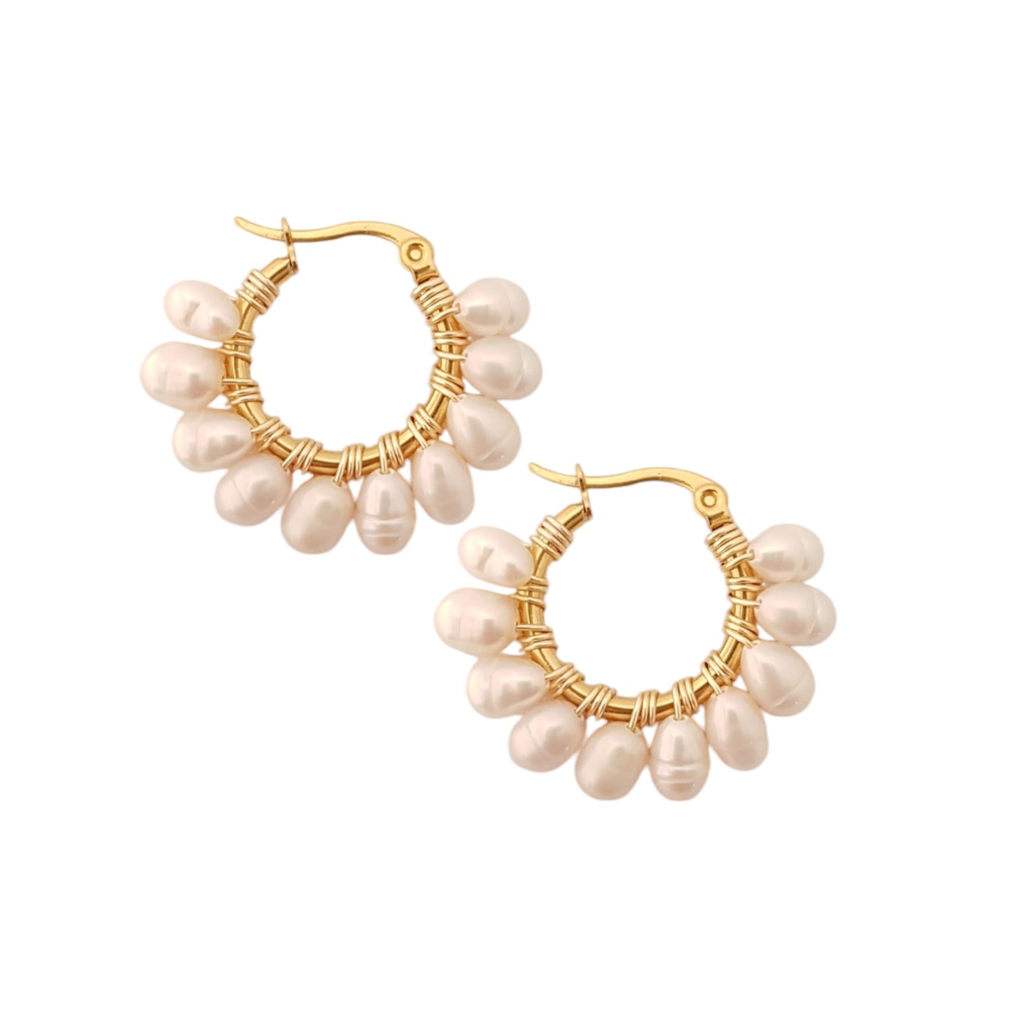 AROS MARGARITA BAÑO DE ORO