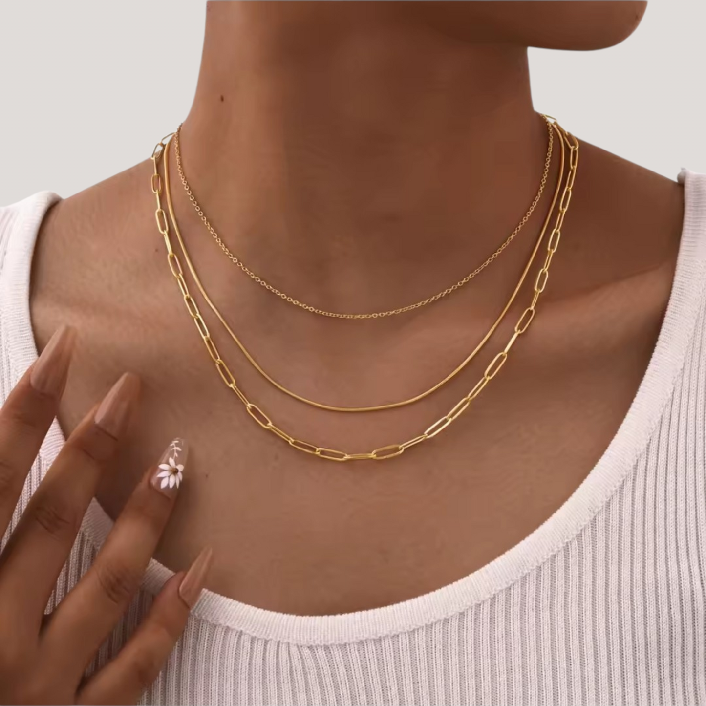 COLLAR CECILIA ACERO INOXIDABLE 💧 WATERPROOF