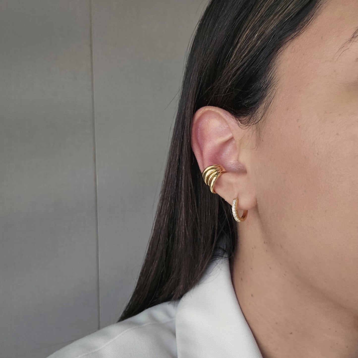 EAR CUFF BAÑO DE ORO
